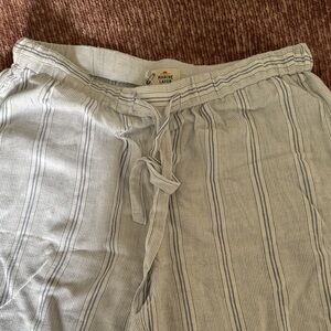 Marine Layer Blue and White Striped Pants